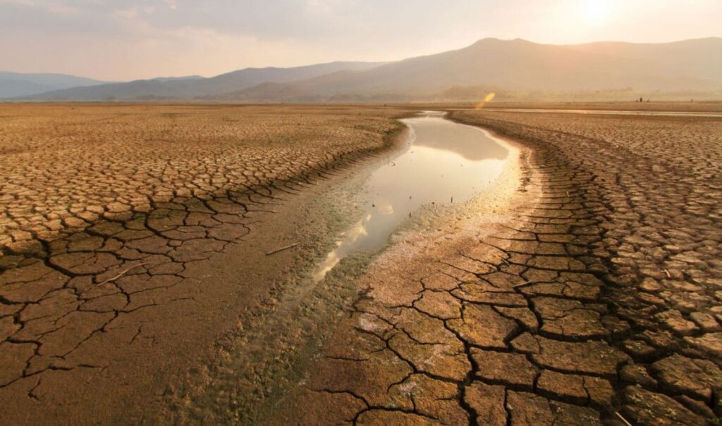 Zona urbana inundada tras lluvias torrenciales, uno de los riesgos asociados al cambio climático en España.