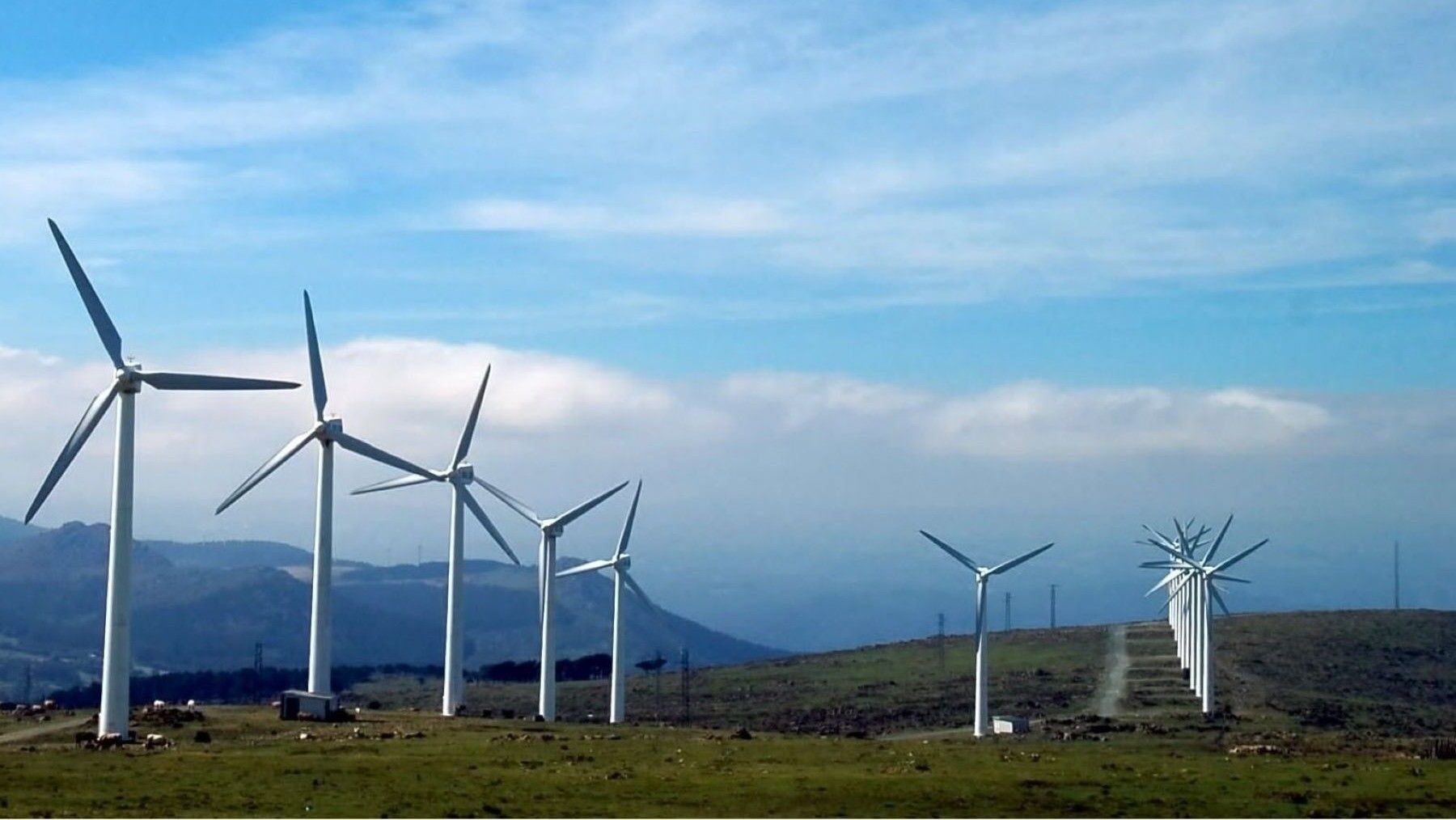 Parque de aerogeneradores para ilustrar la reforma del canon eólico de Castilla y León