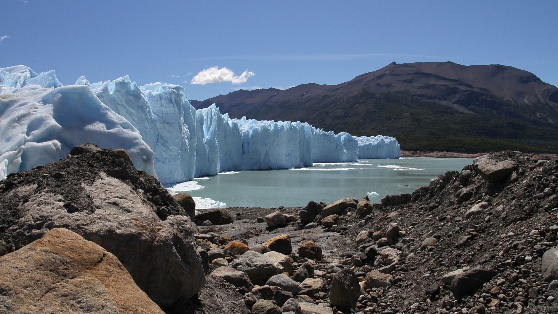 Vista del glaciar Perito Moreno en el lago Argentino