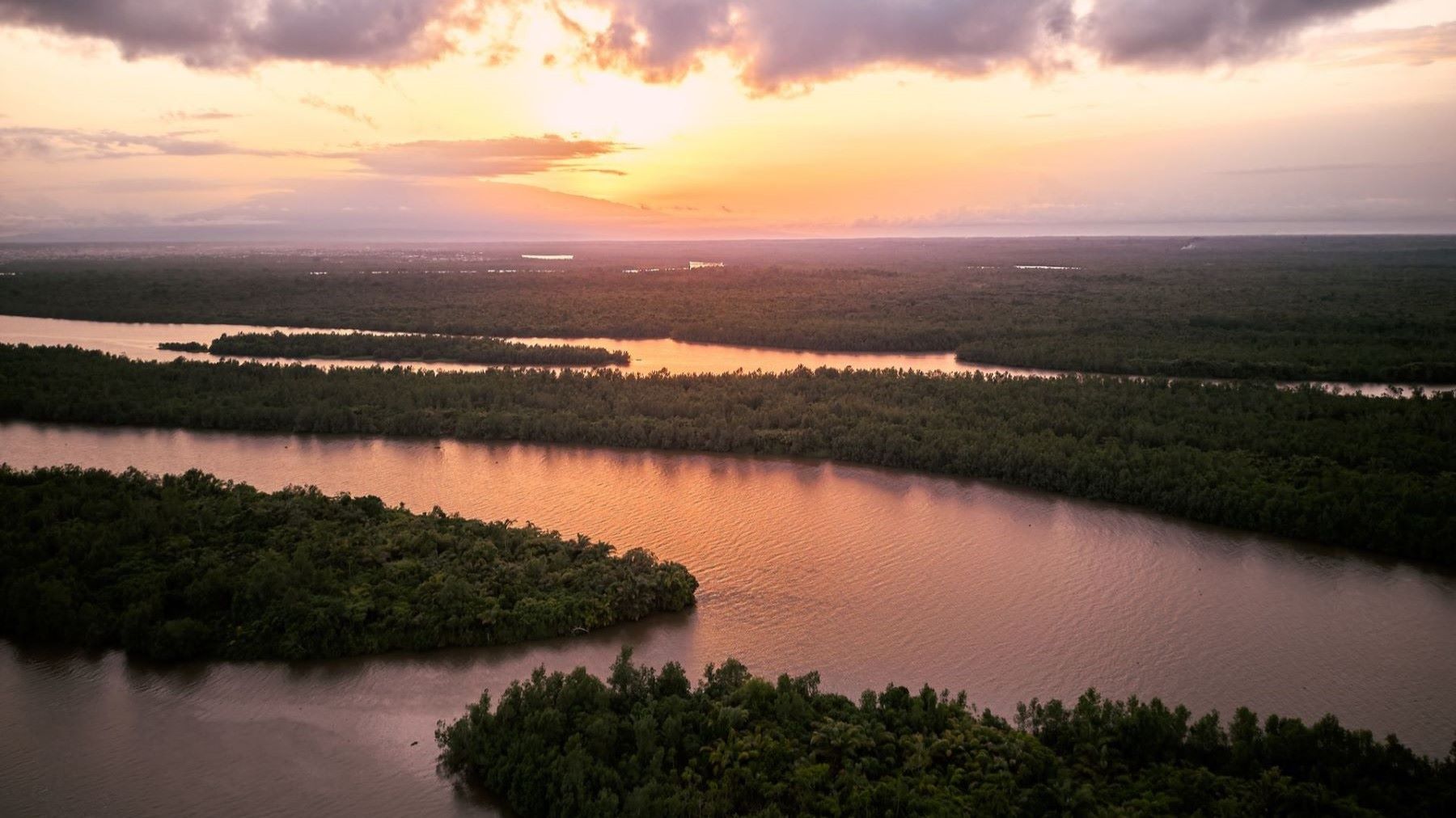Columna de humo causada por incendios en la Amazonía brasileña