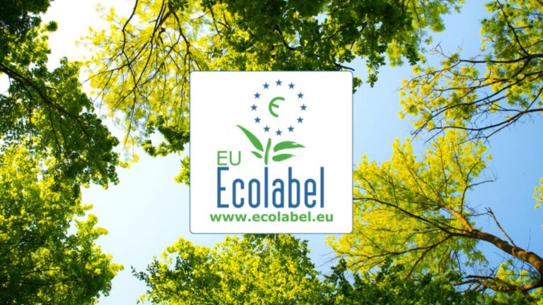 Logotipo de la etiqueta ecológica de la UE: una flor rodeada de estrellas
