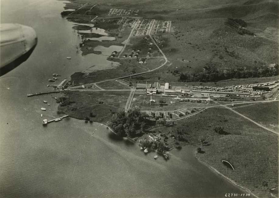 Vista aérea de Fordlandia, la ciudad de Henry Ford junto al río Tapajós