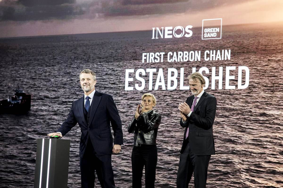 El rey Federico X de Dinamarca en la inauguración de Greensand en Esbjerg